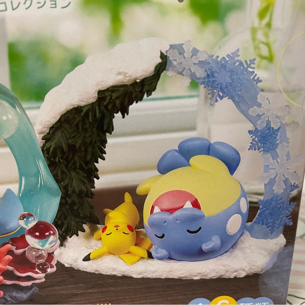 Pokemon Pikachu Spheal Re-Ment Circular Diorama Figure Toy New